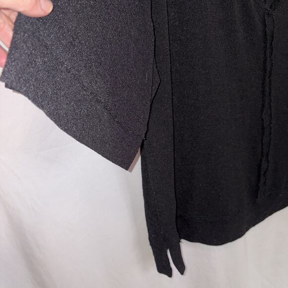 Chicsoul.com Womens Black Polka Dot Short Sleeve Blouse Size 2X - Picture 3 of 10